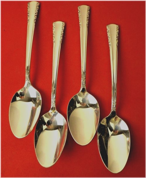 May Queen Silverplate Oval Soup Spoons