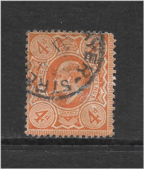 Regal Orange Edwardian Stamp