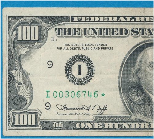 Rare 1974 Minneapolis District $100 Star Note