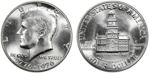 1976 S 40% Silver Kennedy Half Dollar