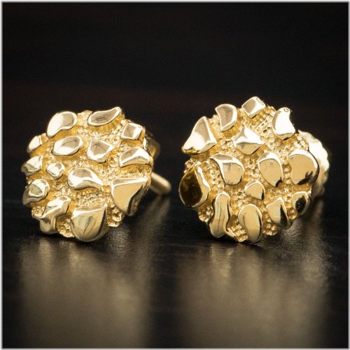 Golden Nugget Stud Earrings