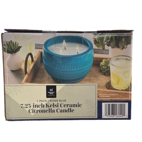 River Blue Citronella Candle