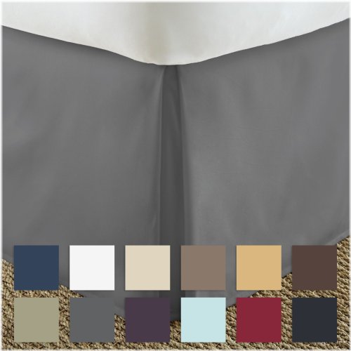 Gray 14" Bed Skirt - Easy Care