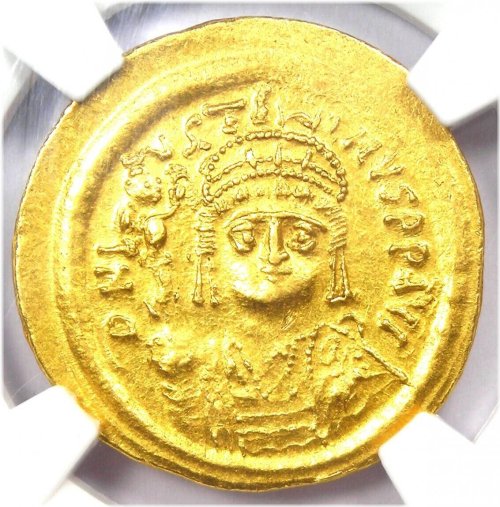 Justinian Dynasty Gold Solidus Coin