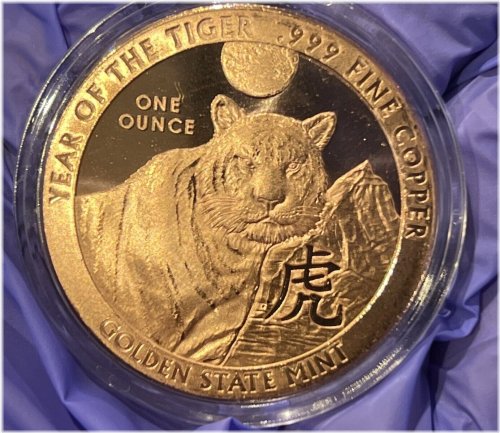 Tiger Year Copper Round