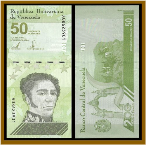 Venezuelan Digital Banknote Collection - 50 Million Bolivars, UNC, 2021