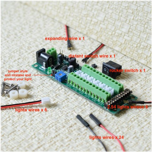 Light Hub Power Distributor for Model Railroads