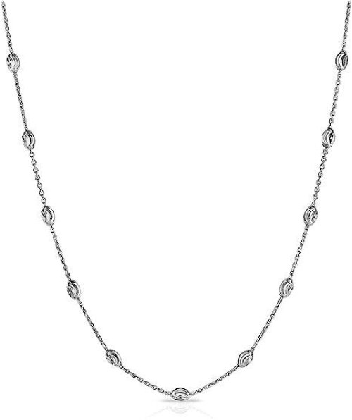 Moonlit Elegance Sterling Silver Necklace