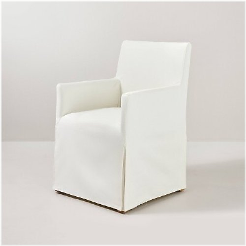 Cream Canvas Dining Chair