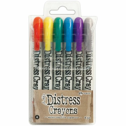 Distress Crayon Set #4 by Ranger Tim Holtz