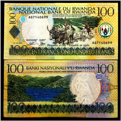 Rwanda 100 Francs Banknote