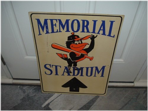 Memorial Stadium Street Sign - 1966 Baltimore Orioles Edition