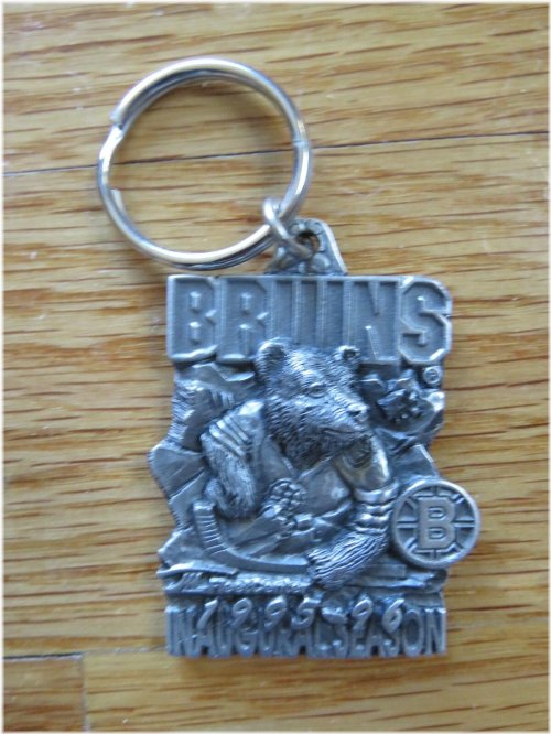 Bruins Inaugural Season FleetCenter Bear Key Chain