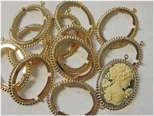 Golden Era Cameo Pendant Settings