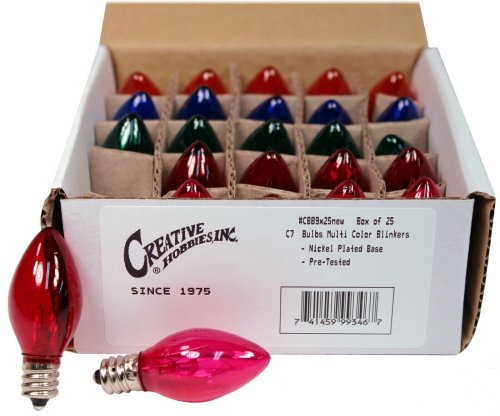 Assorted Color Blinking Light Bulbs Set