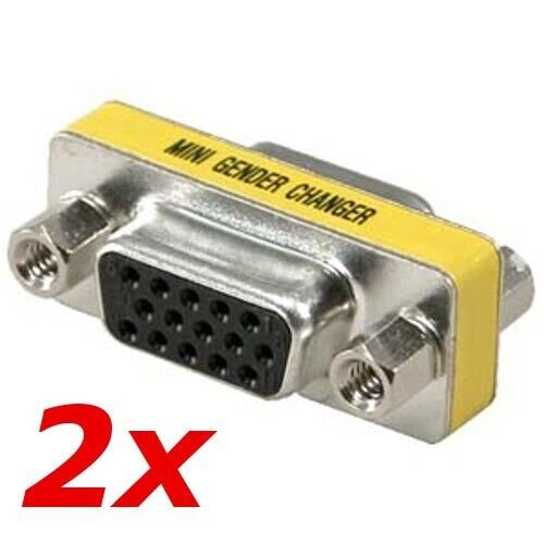 Dual VGA Gender Changer Adapter Pack