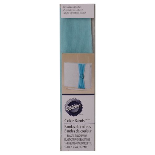 Blue Rosette Elastic Bands by WILTON