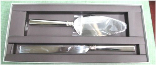 Elegant Embrace Cake Knife and Server Set