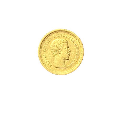 Guatemala 1860 Gold 4 Reales UNC