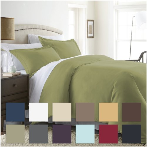 Gray Basics 3-Piece Duvet Cover Set by Kaycie: Premium and Ultra Soft