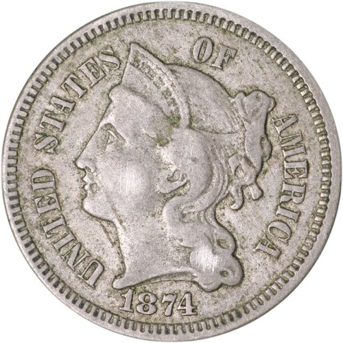 1874 Three Cent Nickel Collection