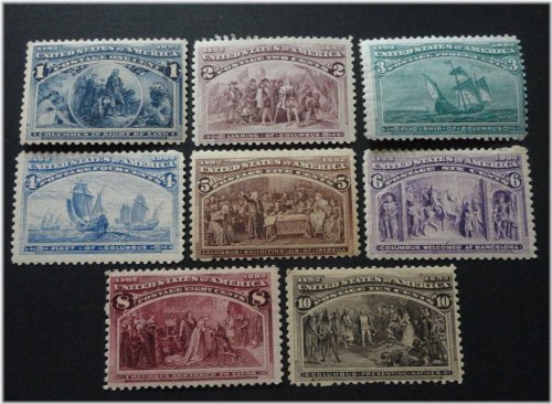1893 Columbus Exposition Stamp Set