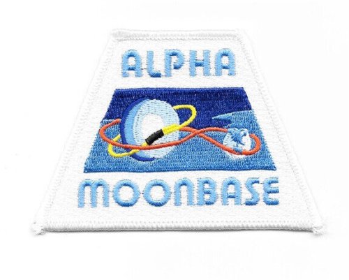 Moonbase Alpha Emblem Shoulder Patch - Authentic Vintage Collectible