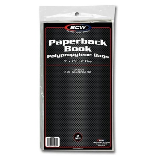 PreservePro Poly Bags for Small Paperbacks - Pack of 100