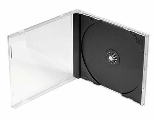 Clear Black Tray Disc Case