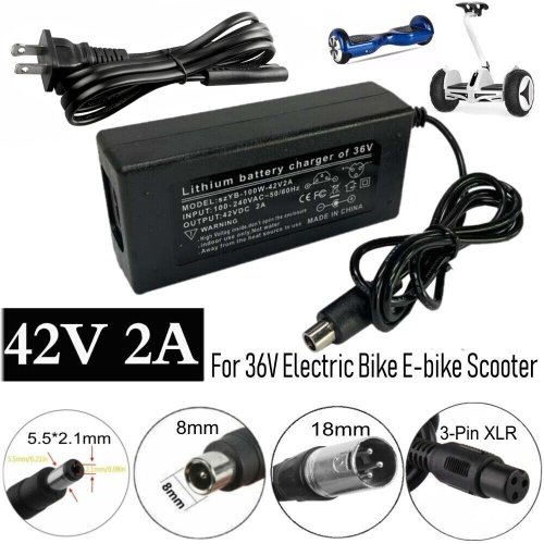 Electric Bike Charger Adapter for Li-ion Battery