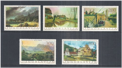 Yugoslavian Artistic Heritage Stamp Collection