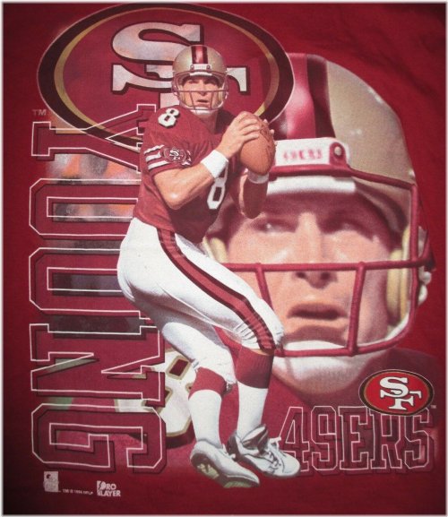 Gridiron Legend Tee - 1996 Steve Young No. 8 San Francisco 49ers (LG)