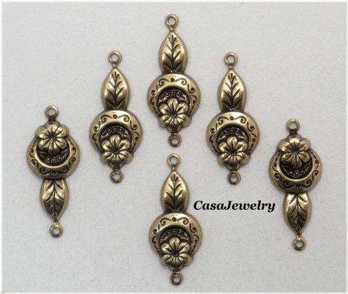 Gold Floral Connector Set