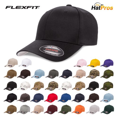 Classic 6-Panel Fitted Baseball Cap by FLEXFIT - Available in Multiple Colors and Sizes