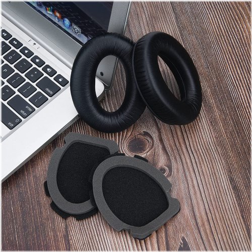 Memory Foam Ear Cushions for Bose A10 A20 (Black)