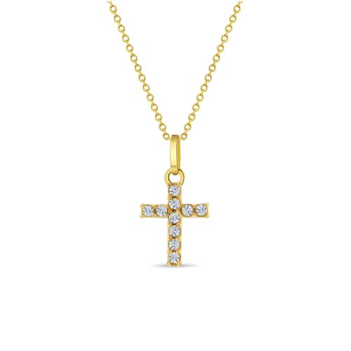 Golden Cross Sparkle Pendant
