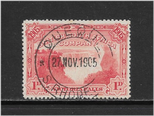 Victoria Falls Rose Red Stamp