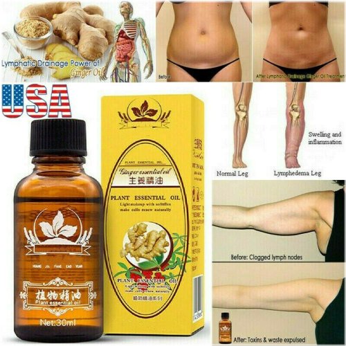 Ginger Root Lymphatic Massage Oil