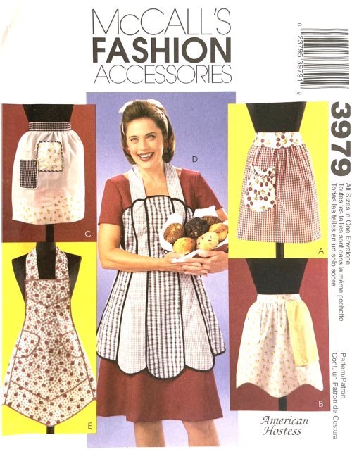 Vintage Apron Pattern 3979