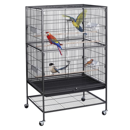 Iron Flight Cage for Parrots and Cockatiels