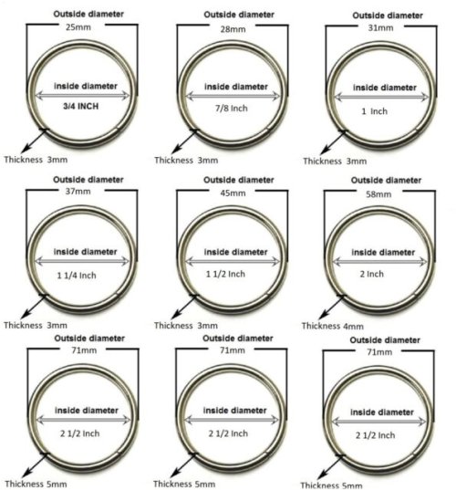 Versatile Metal O-Rings Set