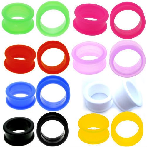 SoftFlare Silicone Ear Skins - Large Pair for Comfortable Ear Stretching