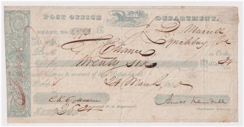 Antique Postal Ledger