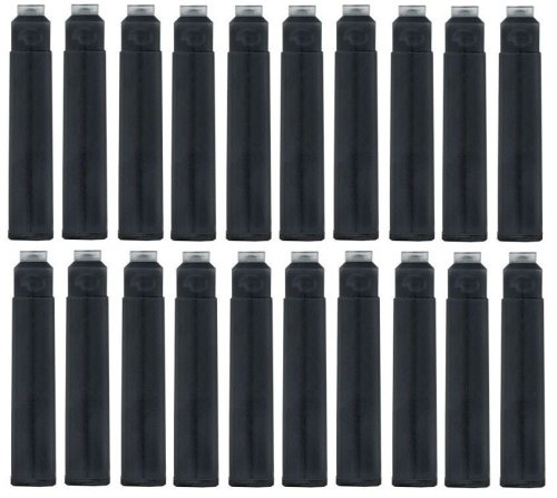 Fountain Pen Ink Cartridges - Black (Pack of 20)