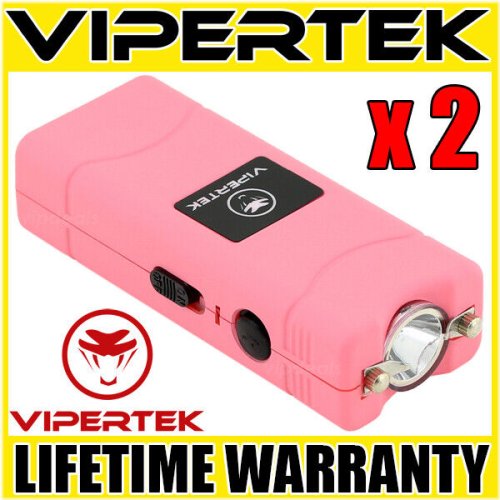 Pink Micro Self Defense Stun Gun Lot - VIPERTEK VTS-881