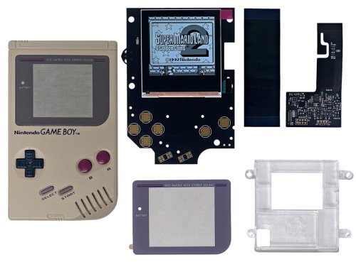 RetroRevive Kit: High-Performance LCD and Replacement Shell for Game Boy