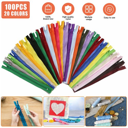 Colorful Craft Zippers Pack