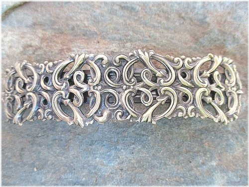 French Clip Hair Barrette - Antiqued Brass Finish