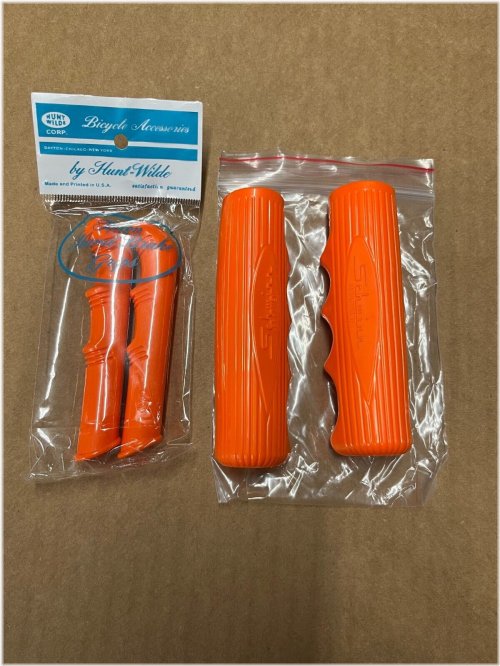 Orange Brake Lever Covers and Grips by Hunt Wilde