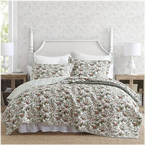 Bramble Floral Cotton Quilt Bedding Set